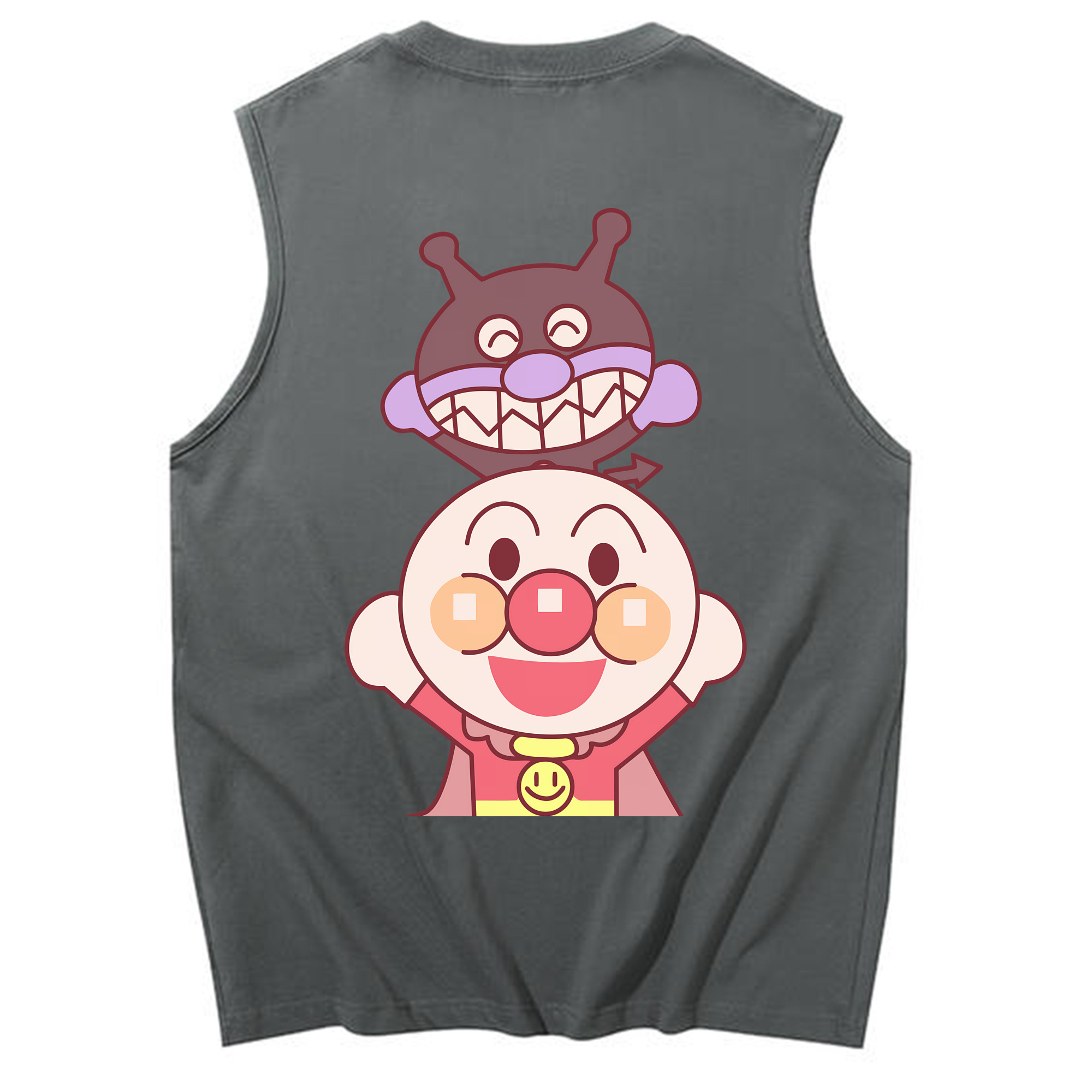 （画像用） アンパンマン Anpanman コットン100％タンクトップ（背面プリント）